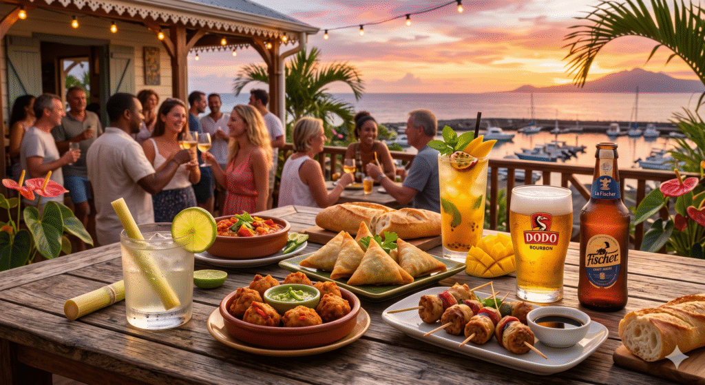 Apéritif authentique et tapas créoles en terrasse au Paradoxe à Saint-Pierre